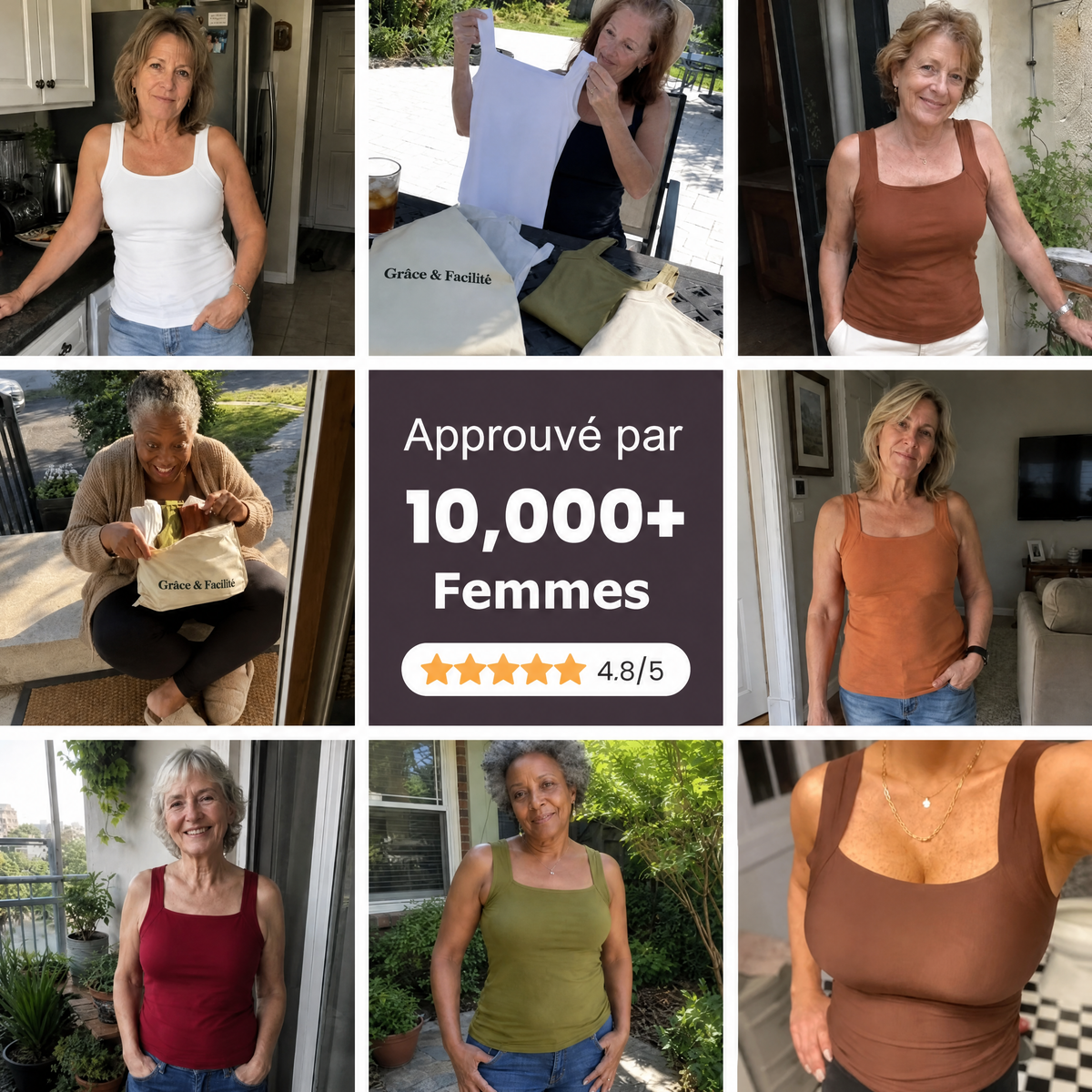 Débardeur Gainant à Soutien-Gorge Intégré